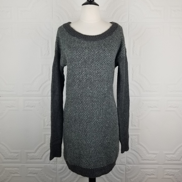 BCBGeneration Long Sleeve Knit Tunic Dress Heather Charcoal XS\S NWT - Picture 2 of 7